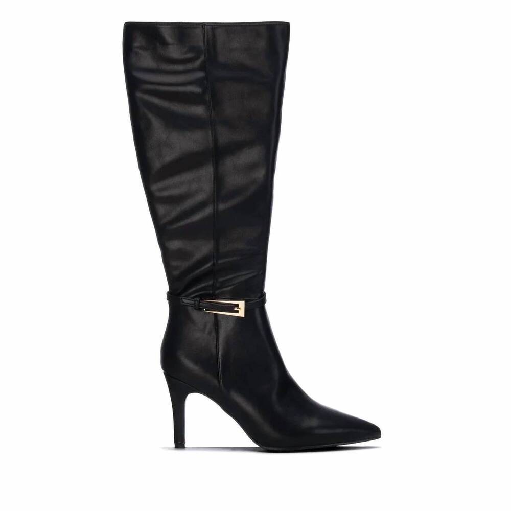 NEW XTI women's pointed toe tall boots in black